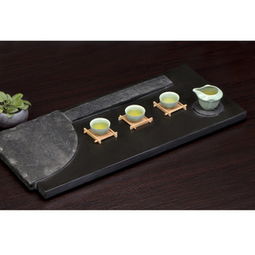 天然高檔烏金石龍舟茶盤 廠家直銷，送禮首選